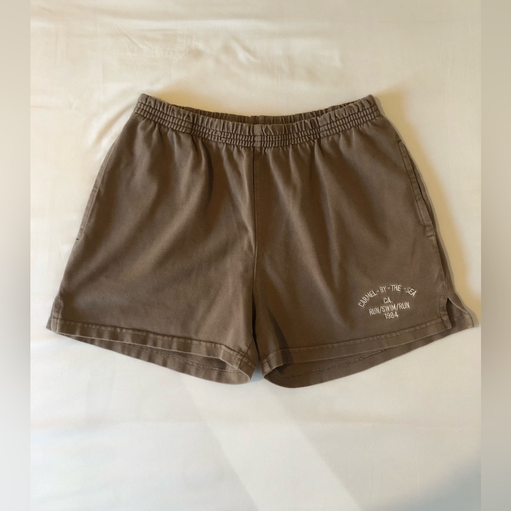John Galt Women’s Brown Cotton  Casual Shorts